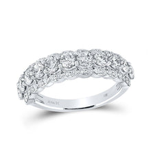 Load image into Gallery viewer, 14kt White Gold Diamond Elegance Anniversary Band - Splendid Jewellery