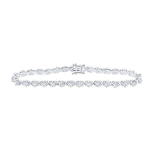 Load image into Gallery viewer, 14kt White Gold Diamond Elegance Fashion Bracelet - 2 - 5/8 Cttw - Splendid Jewellery