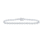 14kt White Gold Diamond Elegance Fashion Bracelet - 2 - 5/8 Cttw - Splendid Jewellery