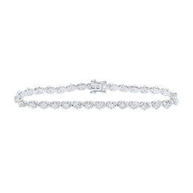 14kt White Gold Diamond Elegance Fashion Bracelet - 2 - 5/8 Cttw - Splendid Jewellery