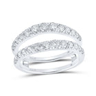 14kt White Gold Diamond Embrace Wedding Band Enhancer - Splendid Jewellery