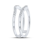 14kt White Gold Diamond Eternity Enhancer Wedding Band - Splendid Jewellery