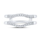 14kt White Gold Diamond Eternity Enhancer Wedding Band - Splendid Jewellery