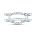 14kt White Gold Diamond Eternity Enhancer Wedding Band - Splendid Jewellery