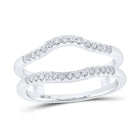 14kt White Gold Diamond Eternity Enhancer Wedding Band - Splendid Jewellery