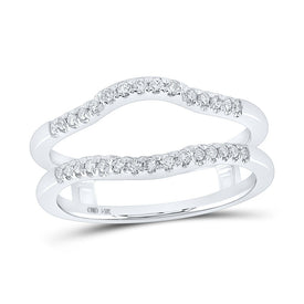 14kt White Gold Diamond Eternity Enhancer Wedding Band - Splendid Jewellery