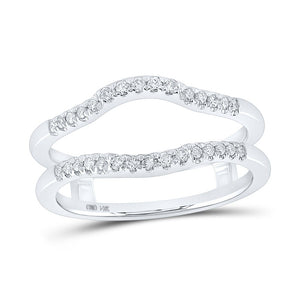 14kt White Gold Diamond Eternity Enhancer Wedding Band - Splendid Jewellery