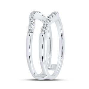 14kt White Gold Diamond Eternity Enhancer Wedding Band - Splendid Jewellery