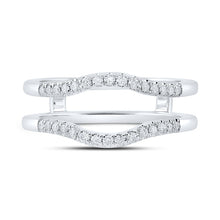 Load image into Gallery viewer, 14kt White Gold Diamond Eternity Enhancer Wedding Band - Front View