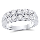 14kt White Gold Diamond Eternity Sparkle Band - Splendid Jewellery