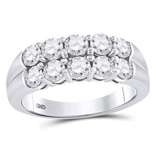 Load image into Gallery viewer, 14kt White Gold Diamond Eternity Sparkle Band - Splendid Jewellery