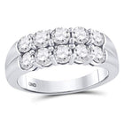 14kt White Gold Diamond Eternity Sparkle Band - Splendid Jewellery