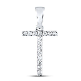 14kt White Gold Diamond Initial & Letter Pendant - Personalized Elegance - Splendid Jewellery
