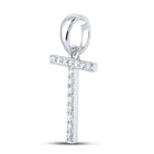 14kt White Gold Diamond Initial & Letter Pendant - Personalized Elegance - Splendid Jewellery