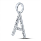 14kt White Gold Diamond Initial Necklace - A Timeless Symbol of Love and Elegance - Splendid Jewellery