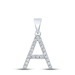 14kt White Gold Diamond Initial Necklace - A Timeless Symbol of Love and Elegance - Splendid Jewellery