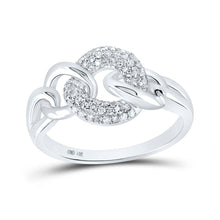 Load image into Gallery viewer, 14kt White Gold Diamond Link Elegance Ring - Splendid Jewellery