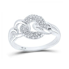 14kt White Gold Diamond Link Elegance Ring - Splendid Jewellery