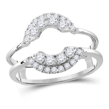 Load image into Gallery viewer, 14kt White Gold Diamond Solitaire Enhancer Wedding Band - A Touch of Elegance and Brilliance - Splendid Jewellery