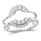 14kt White Gold Diamond Solitaire Enhancer Wedding Band - A Touch of Elegance and Brilliance - Splendid Jewellery