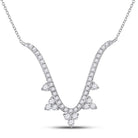 14kt White Gold Diamond Vortex Pendant Necklace | Splendid Jewellery - Splendid Jewellery
