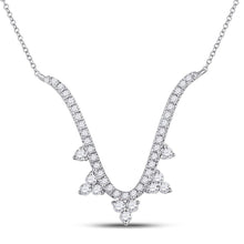 Load image into Gallery viewer, 14kt White Gold Diamond Vortex Pendant Necklace | Splendid Jewellery - Splendid Jewellery