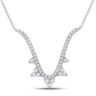 14kt White Gold Diamond Vortex Pendant Necklace | Splendid Jewellery - Splendid Jewellery
