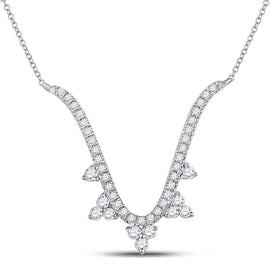 14kt White Gold Diamond Vortex Pendant Necklace | Splendid Jewellery - Splendid Jewellery