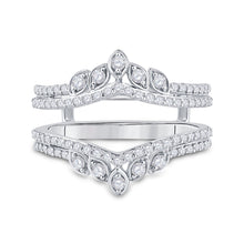 Load image into Gallery viewer, 14kt White Gold Diamond Wedding Ring Enhancer - A Touch of Brilliance - Splendid Jewellery
