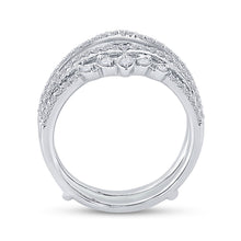 Load image into Gallery viewer, 14kt White Gold Diamond Wedding Ring Enhancer - A Touch of Brilliance - Splendid Jewellery