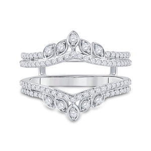 14kt White Gold Diamond Wedding Ring Enhancer - A Touch of Brilliance - Splendid Jewellery