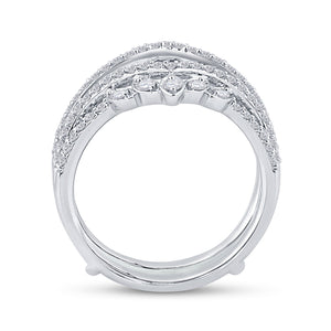 14kt White Gold Diamond Wedding Ring Enhancer - A Touch of Brilliance - Splendid Jewellery