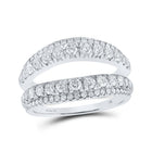 14kt White Gold Diamond Wrap Enhancer Wedding Band: A Radiant Union of Elegance and Brilliance - Splendid Jewellery