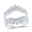 14kt White Gold Diamond Wrap Enhancer Wedding Band: A Timeless Elegance - Splendid Jewellery