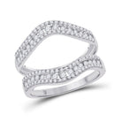 14kt White Gold Diamond Wrap Enhancer Wedding Band - A Touch of Brilliance - Splendid Jewellery