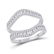 Load image into Gallery viewer, 14kt White Gold Diamond Wrap Enhancer Wedding Band - A Touch of Brilliance - Splendid Jewellery