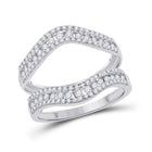 14kt White Gold Diamond Wrap Enhancer Wedding Band - A Touch of Brilliance - Splendid Jewellery