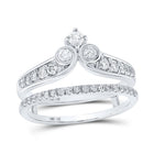 14kt White Gold Diamond Wrap Enhancer Wedding Band - Radiant Elegance - Splendid Jewellery
