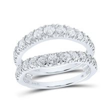 Load image into Gallery viewer, 14kt White Gold Diamond Wrap Enhancer Wedding Band - Sparkling Elegance for Your Special Day - Splendid Jewellery