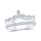 14kt White Gold Diamond Wrap Enhancer Wedding Band - The Elegance Collection - Splendid Jewellery