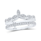 14kt White Gold Diamond Wrap Enhancer Wedding Band - The Elegance Collection - Splendid Jewellery