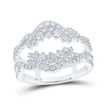 Load image into Gallery viewer, 14kt White Gold Diamond Wrap Enhancer Wedding Band - Timeless Elegance for Brides - Splendid Jewellery