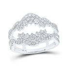 14kt White Gold Diamond Wrap Enhancer Wedding Band - Timeless Elegance for Brides - Splendid Jewellery