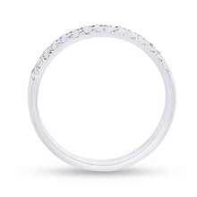 Load image into Gallery viewer, 14kt White Gold Double Row Diamond Band - A Mesmerizing Sparkle of Elegance - Splendid Jewellery