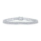 14kt White Gold Double Row Diamond Fashion Bracelet - 1 - 5/8 Cttw | Splendid Jewellery - Splendid Jewellery