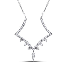 Load image into Gallery viewer, 14kt White Gold Enchanting Diamond Pendant Necklace - Splendid Jewellery