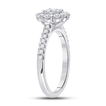 Load image into Gallery viewer, 14kt White Gold Eternal Love Diamond Solitaire Bridal Wedding Engagement Ring - Second Side View