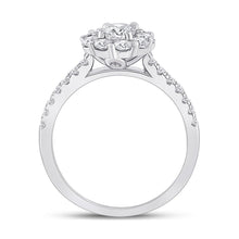 Load image into Gallery viewer, 14kt White Gold Eternal Love Diamond Solitaire Bridal Wedding Engagement Ring - Side View