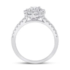 14kt White Gold Eternal Love Diamond Solitaire Bridal Wedding Engagement Ring - Side View