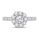 14kt White Gold Eternal Love Diamond Solitaire Bridal Wedding Engagement Ring - Splendid Jewellery